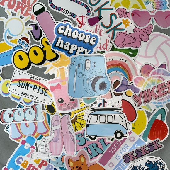 50 VSCO Stickers - Picture 1 of 3